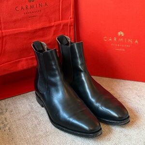 Carmina Black Chelsea Boots, Rain Last– 11UK/12US